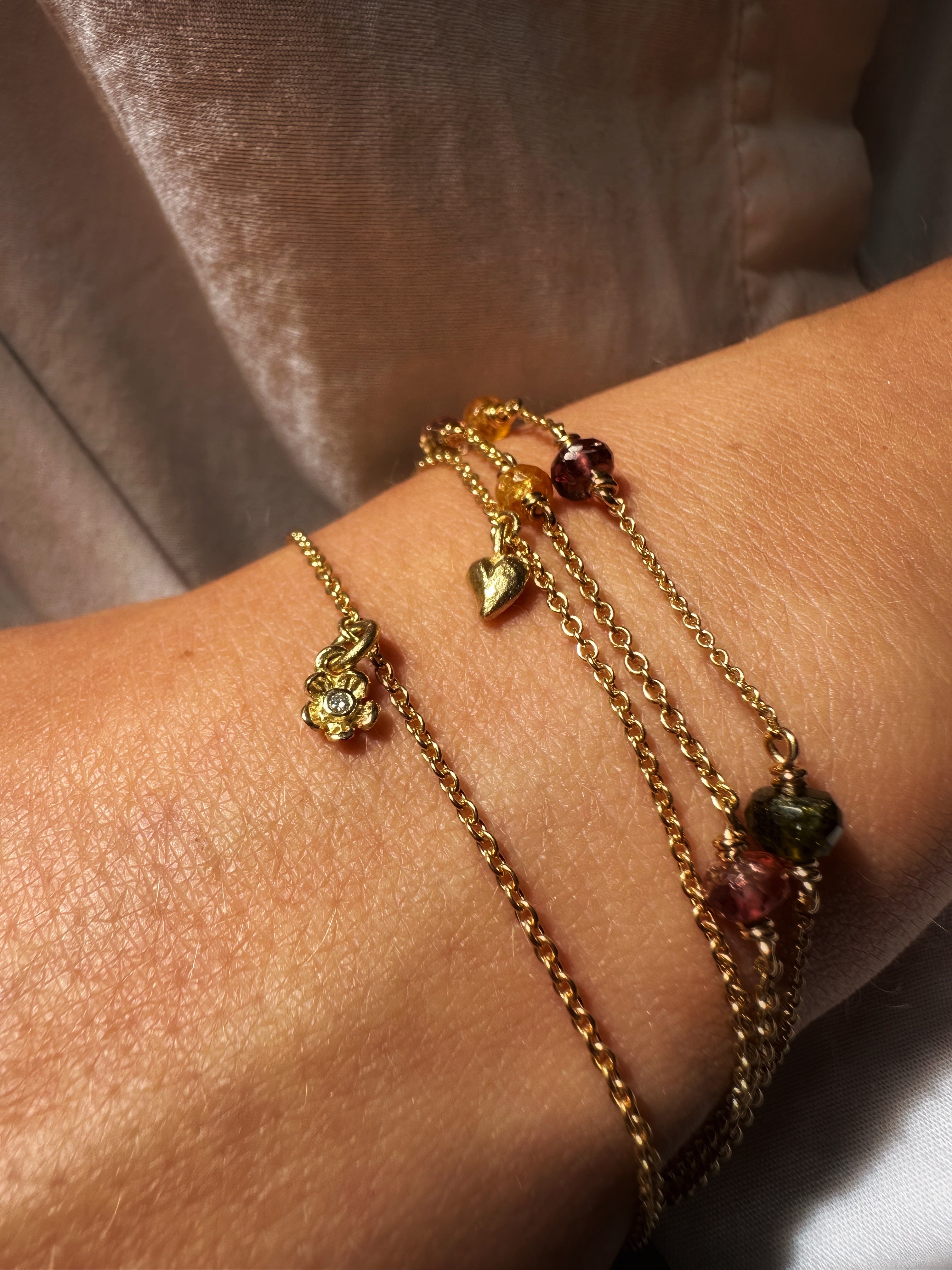 Armbånd - My hjerte 18kt guld