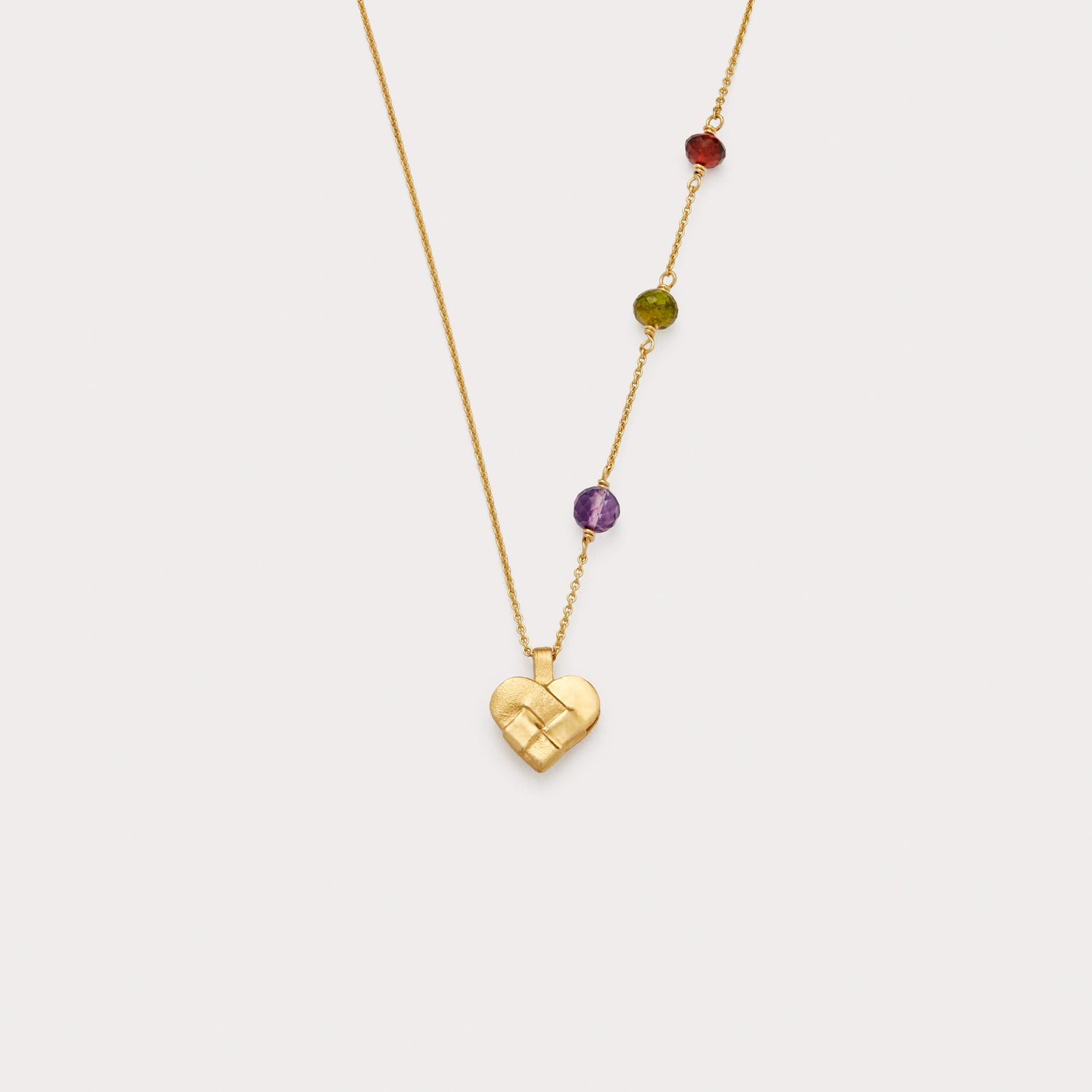 Vedhæng - Julehjerte 18 kt guld