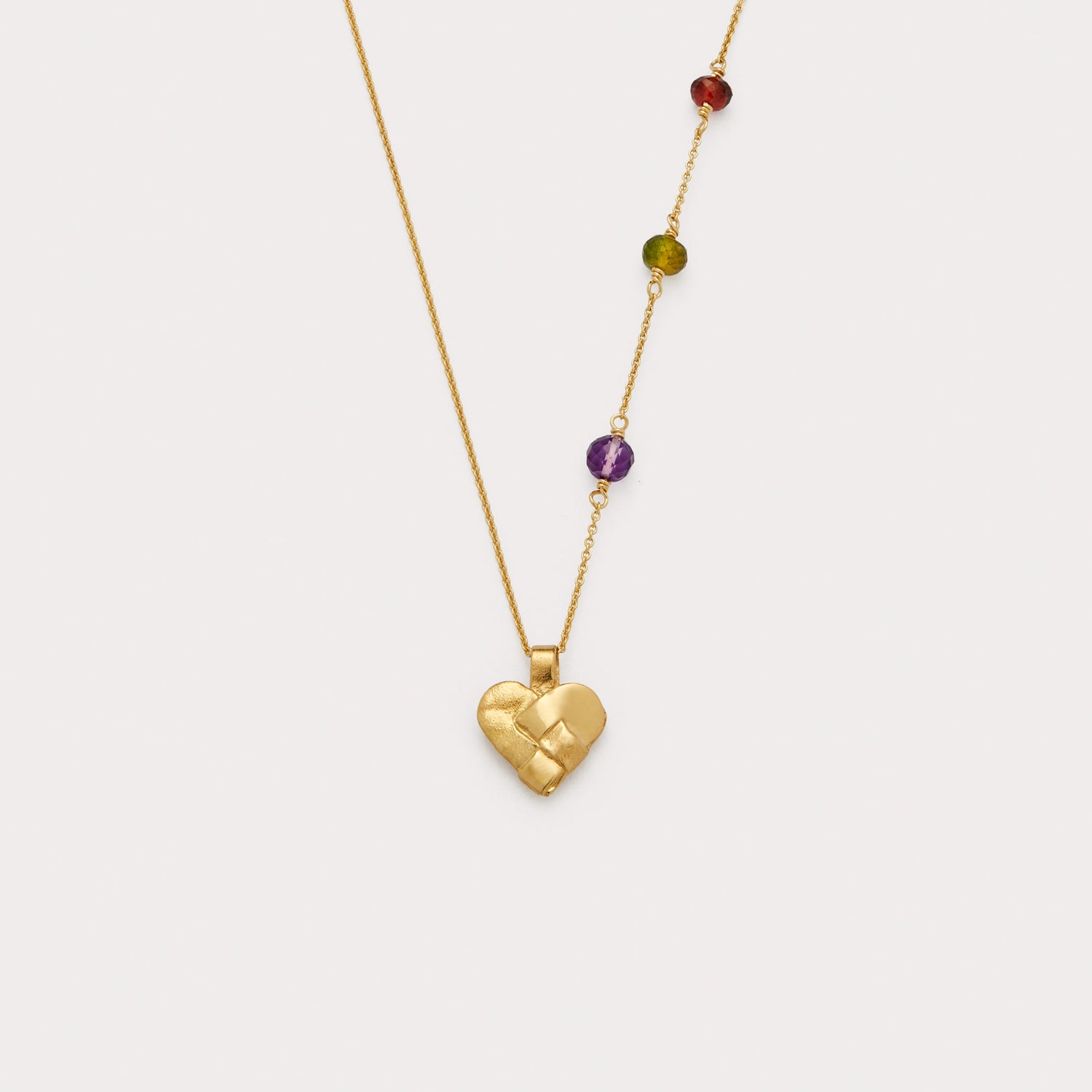 Vedhæng - Julehjerte 18 kt guld