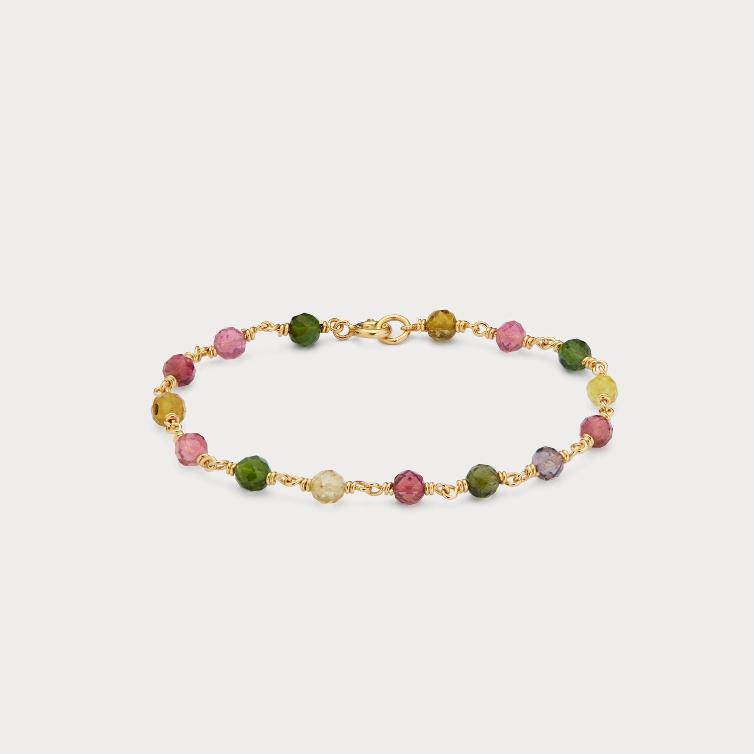 Armbånd - Turmaliner 18 kt guld