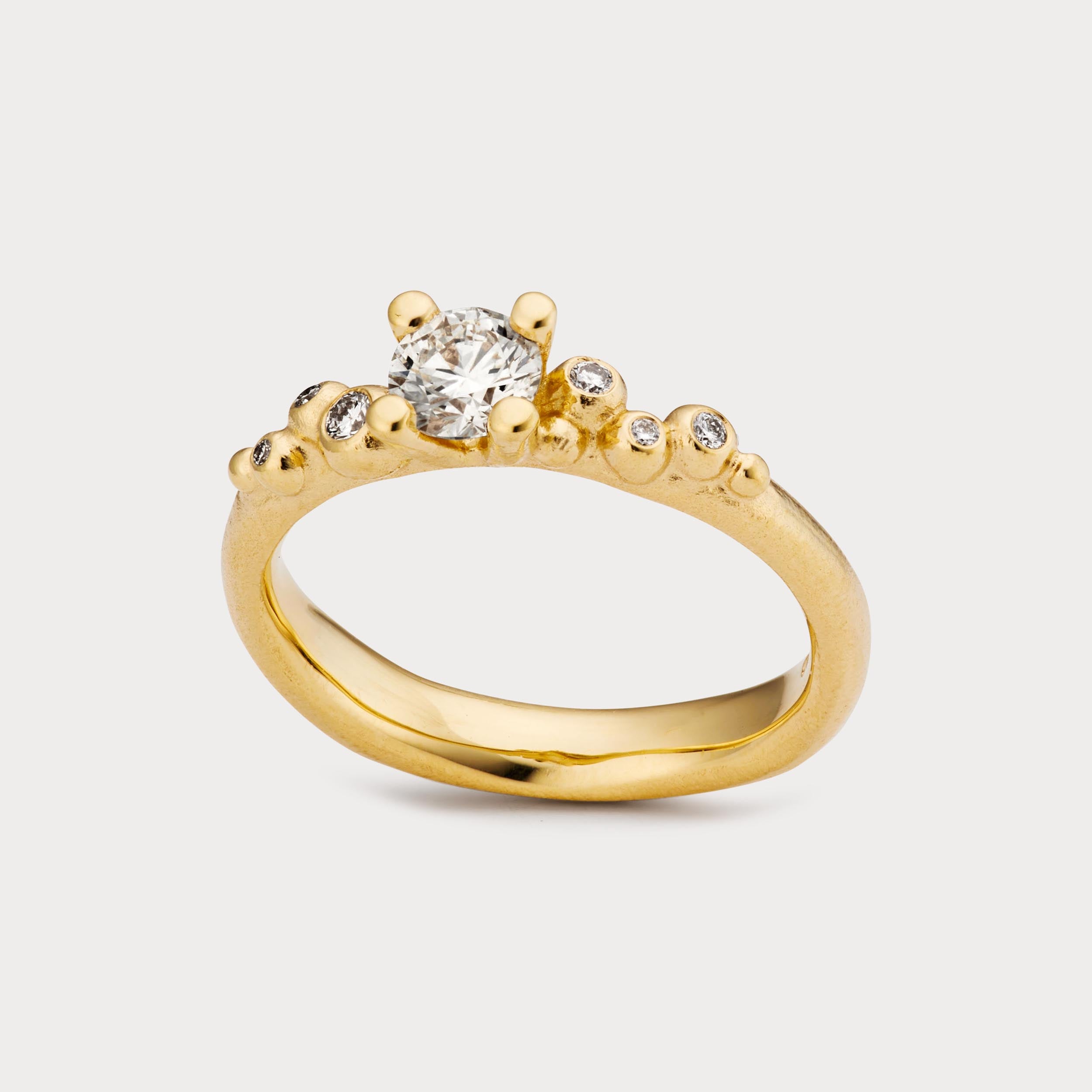 Ring - Diamant med bobler