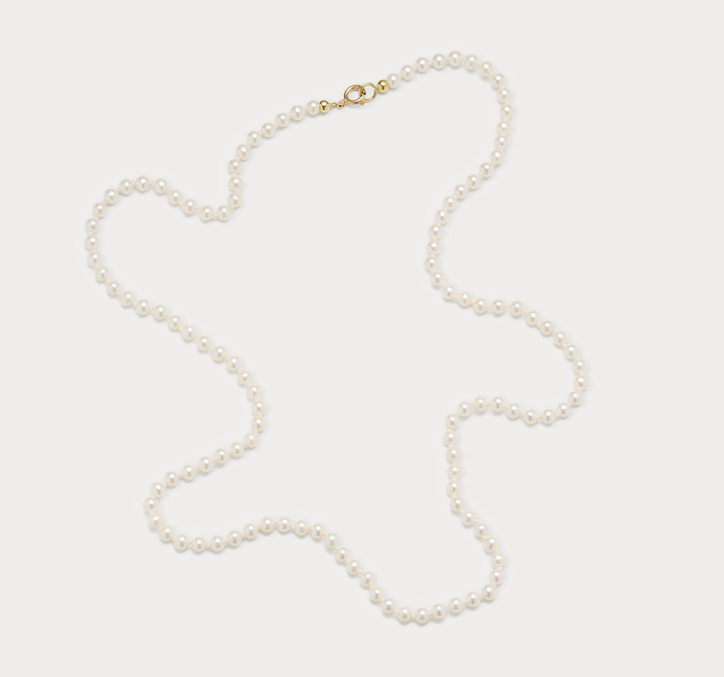 Perlekæde - Mini hvid