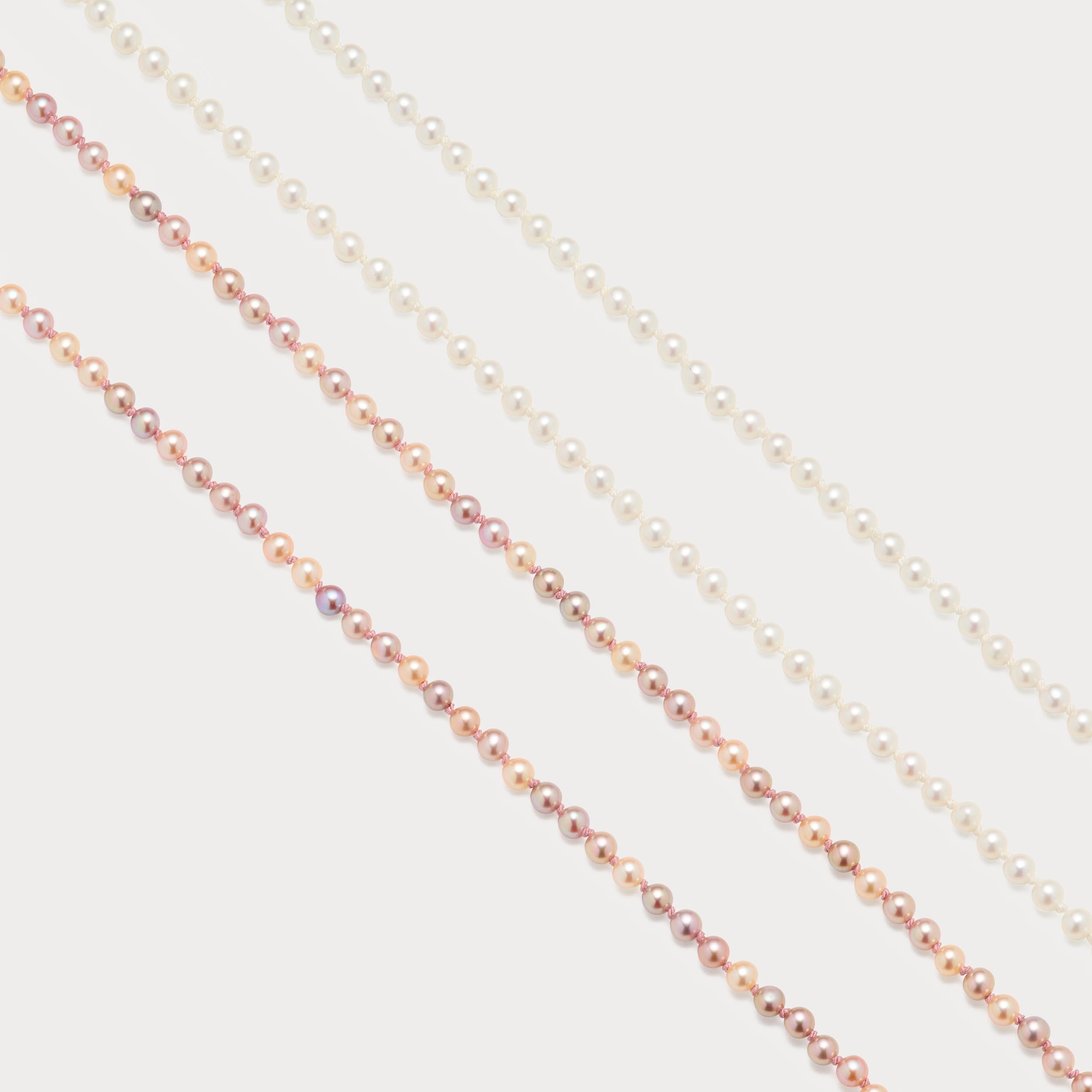 Perlekæde - Mini Rosa mix
