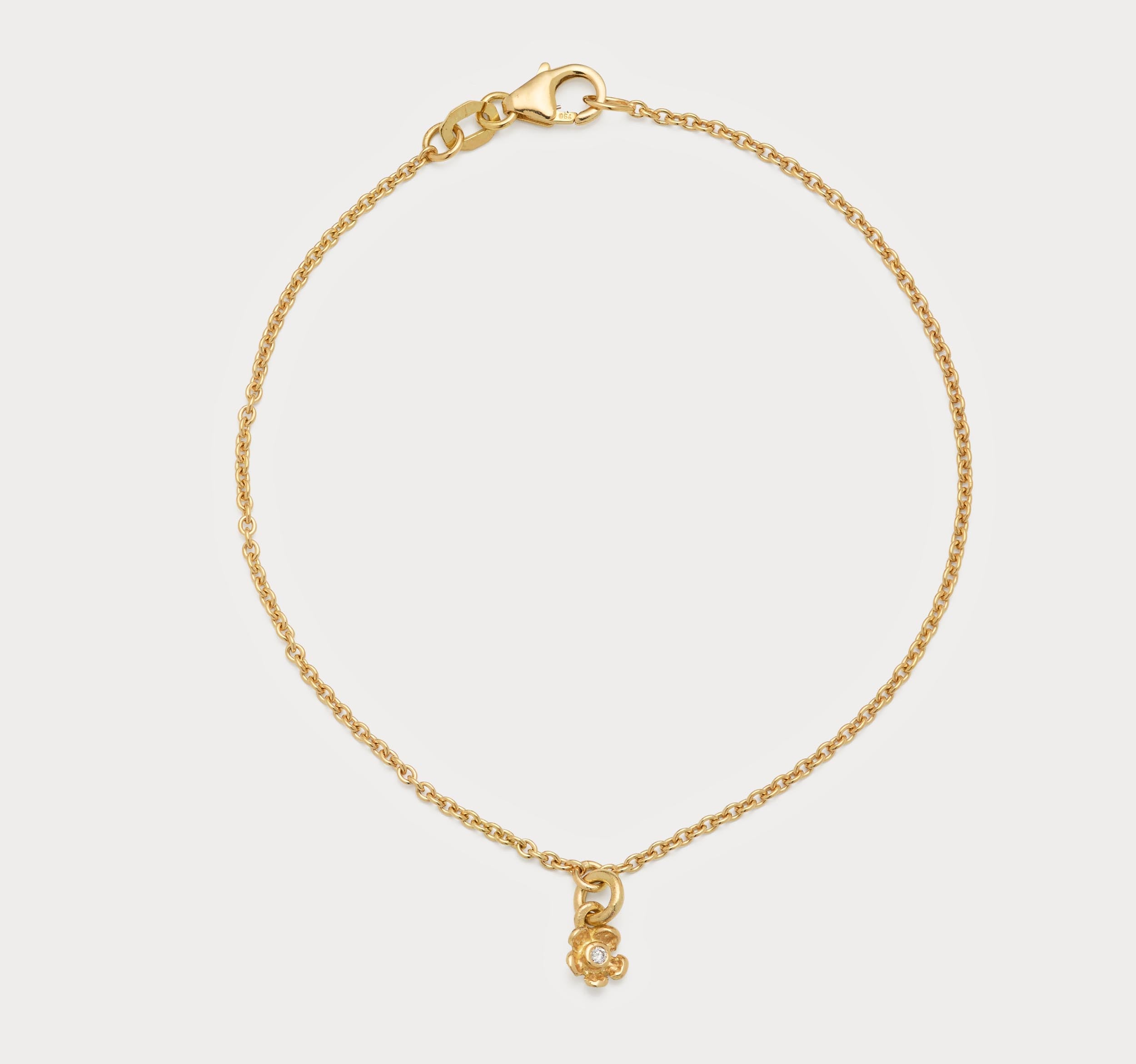 Armbånd - blomst 18kt guld