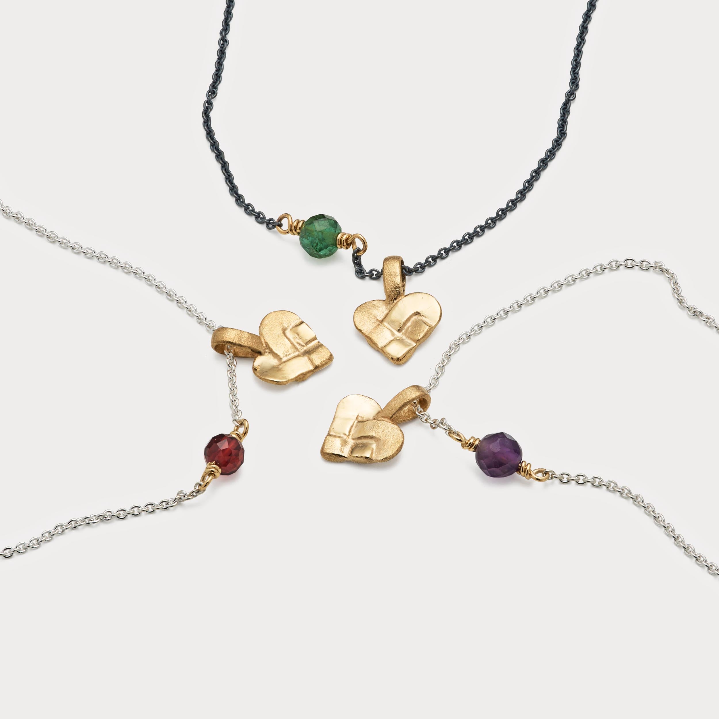 Vedhæng - Mini Julehjerte 18kt guld