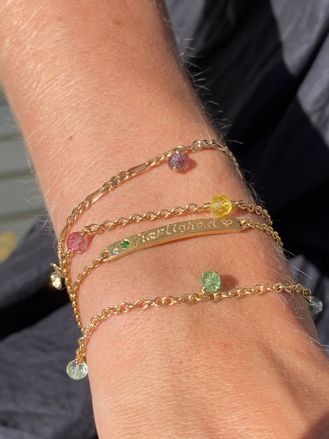 Armbånd - Mantra 18 kt guld