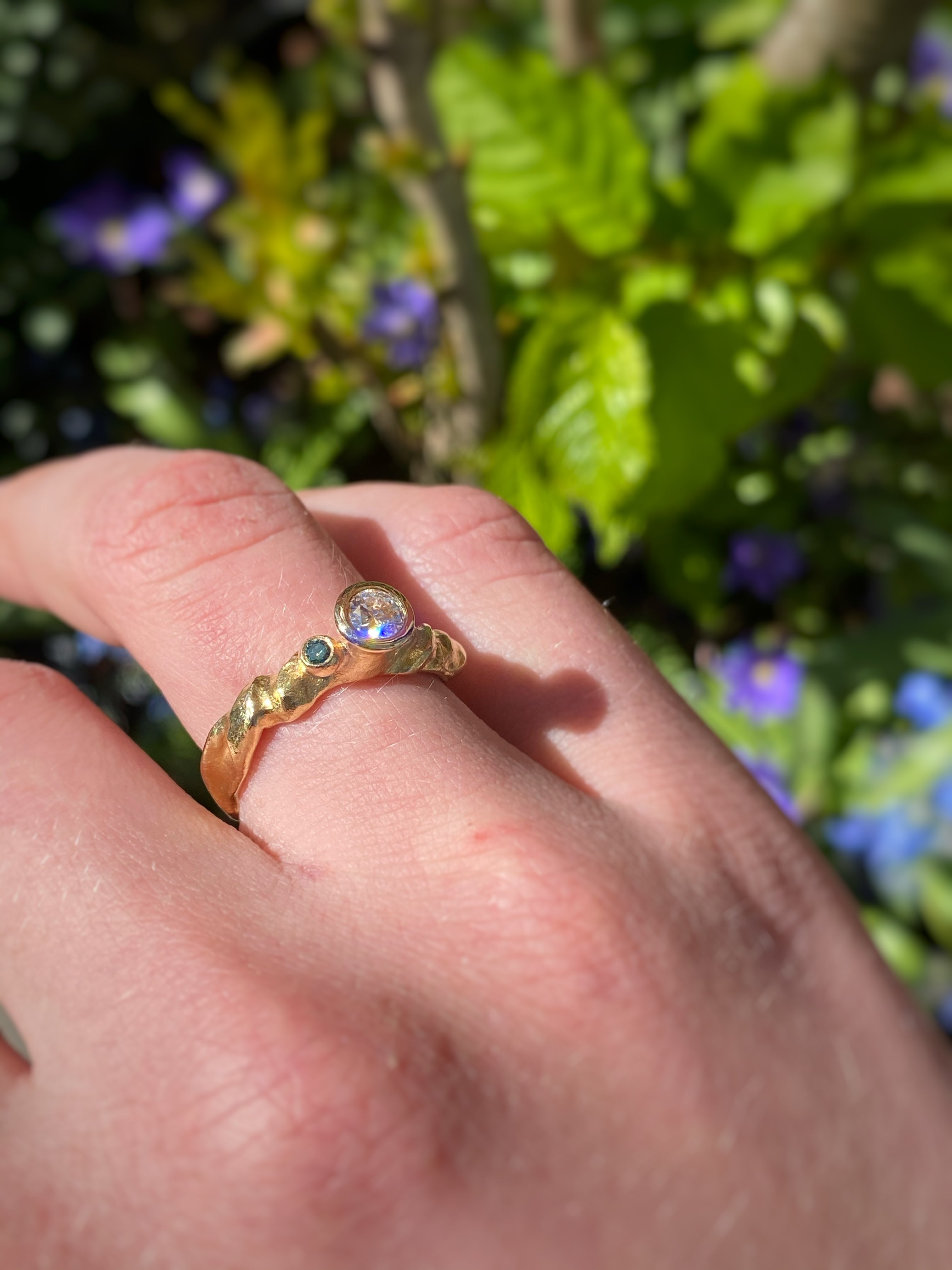 Ring - Nature med brillant