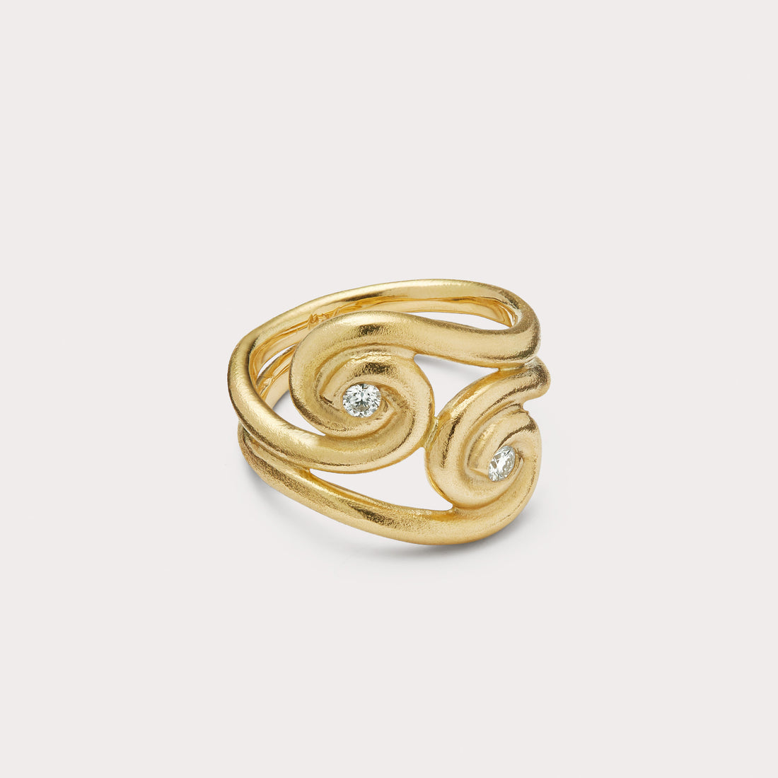 Ring - Dobbelt balance 18 kt guld