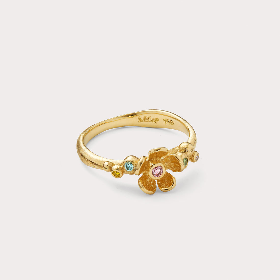 Ring - blomst og brillanter