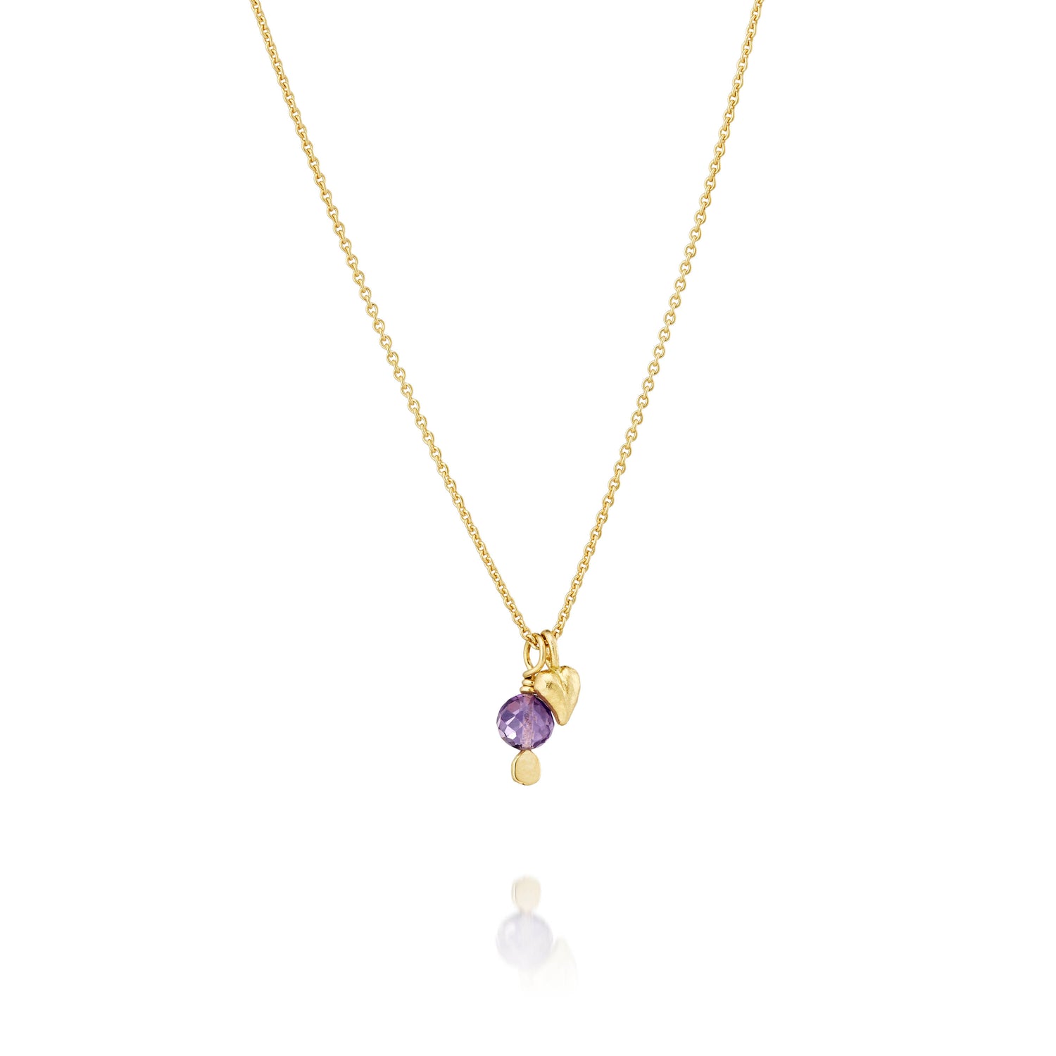 Vedhæng - Paillette 18 kt guld