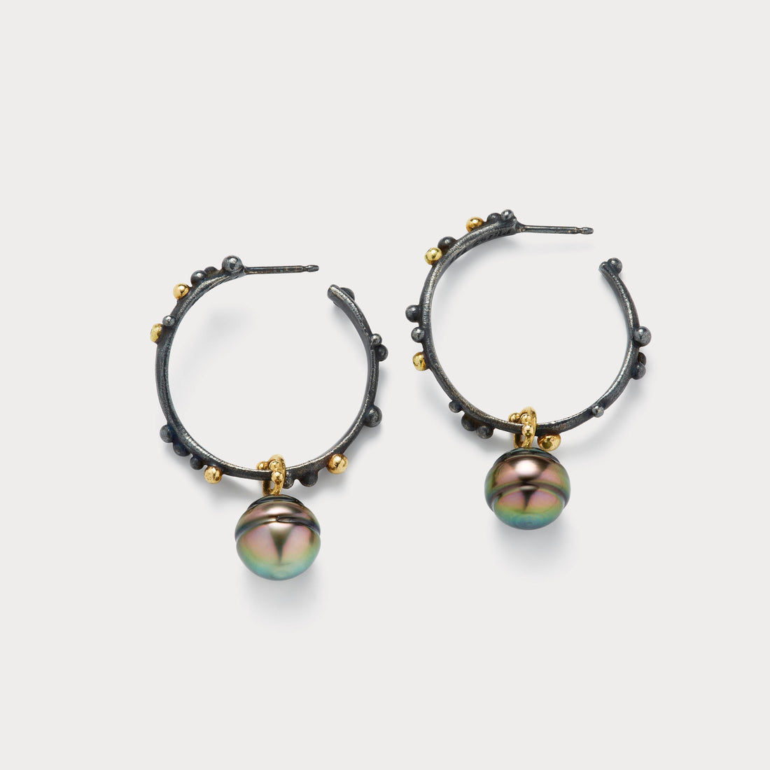 Creoler - Sølv med 18 kt guld og brillanter