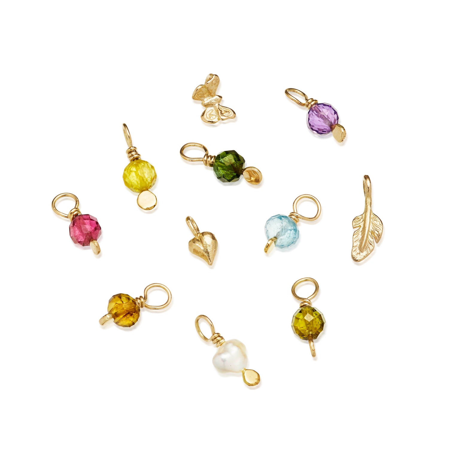 Vedhæng - Paillette 18 kt guld