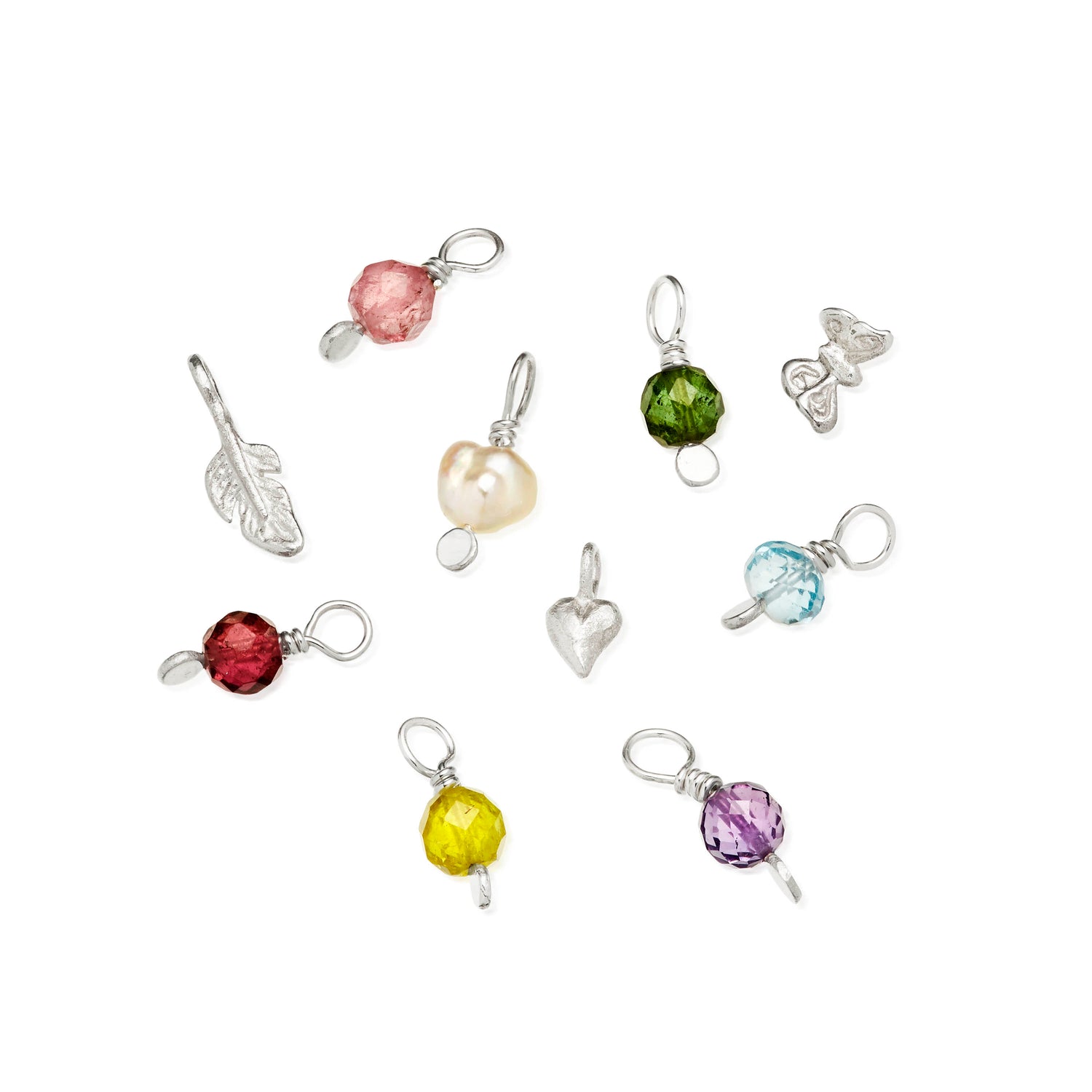 Vedhæng - Paillette sølv