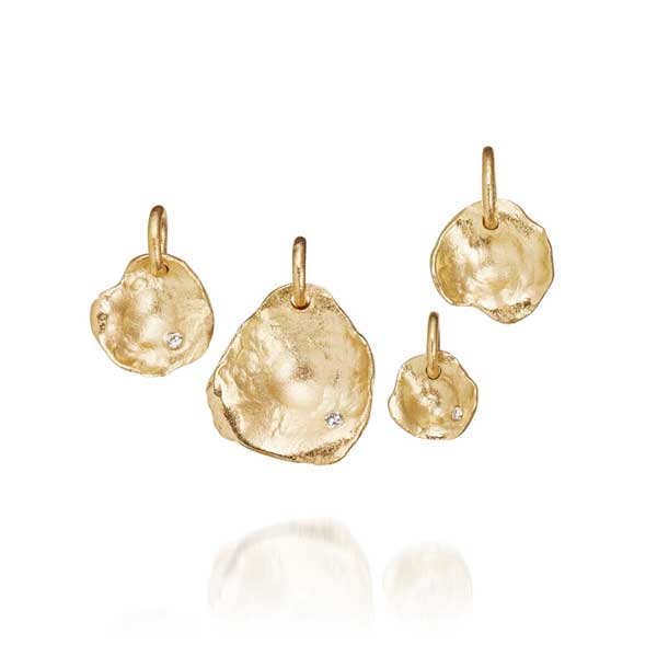 Simply Flakes, vedhæng guld. Milas Jewellery