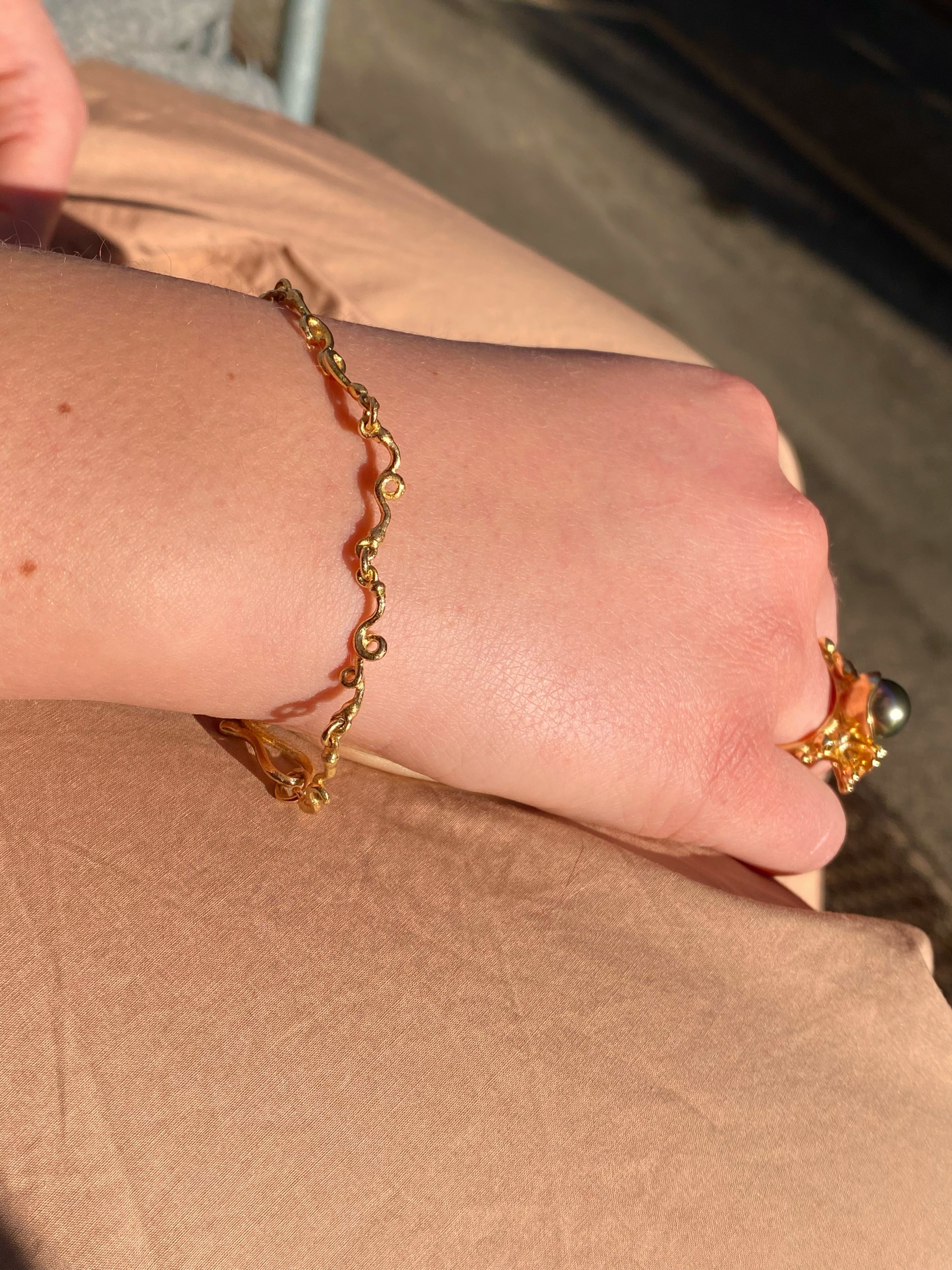 Armbånd - Krøller 18 kt guld