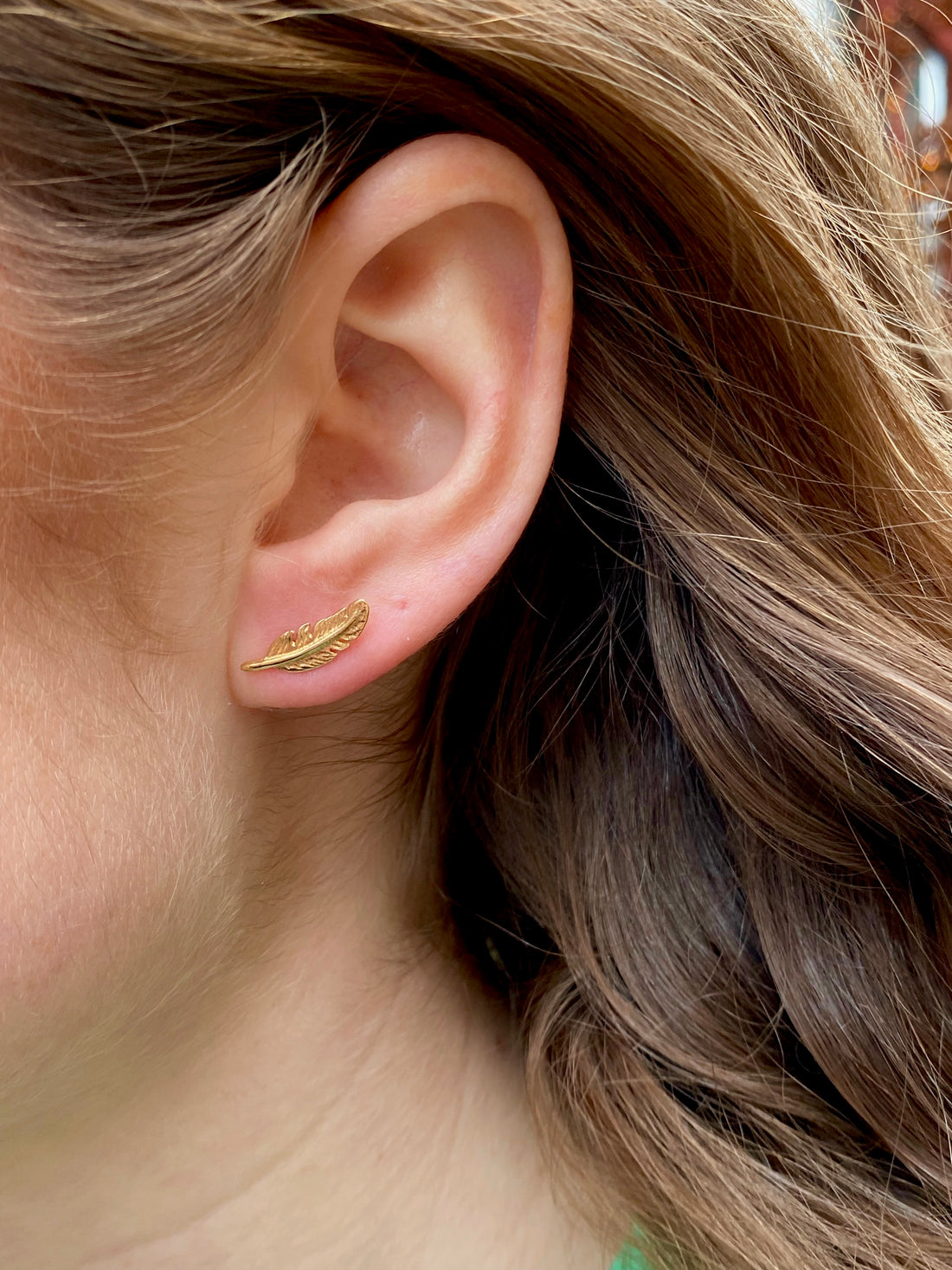 Ørestikker - Pocahontas mini 18 kt guld