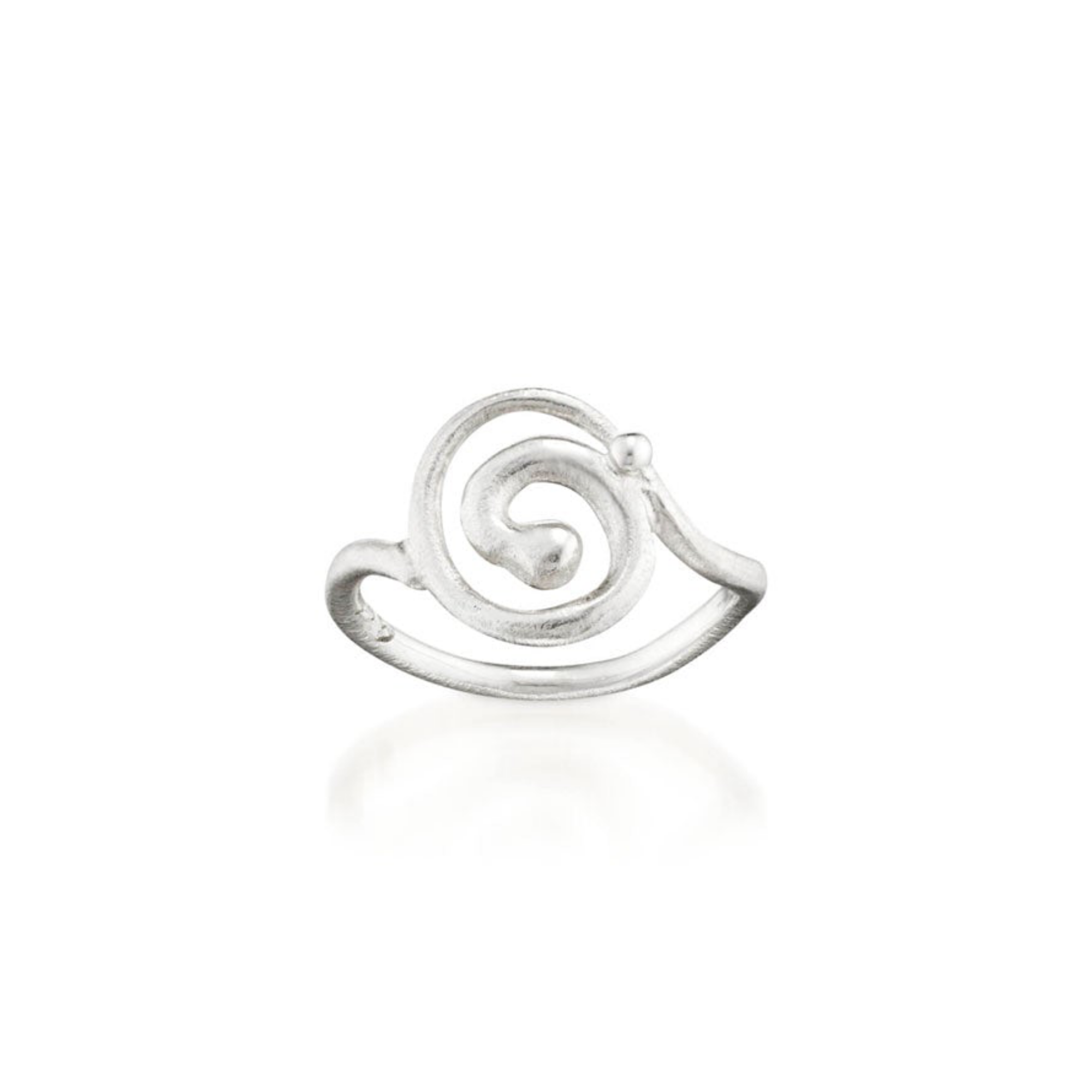 Spiralring - lille sølv