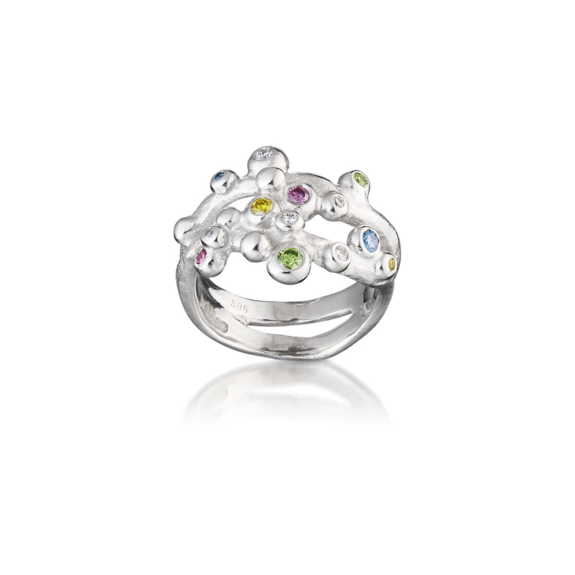Dobbelt boblering - pastel farver 14 kt hvg