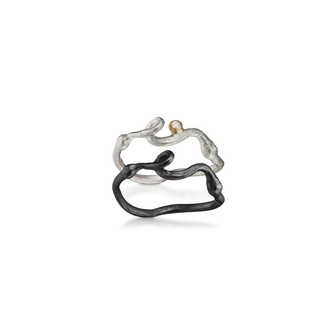 Ring - med enkelt krølle sølv