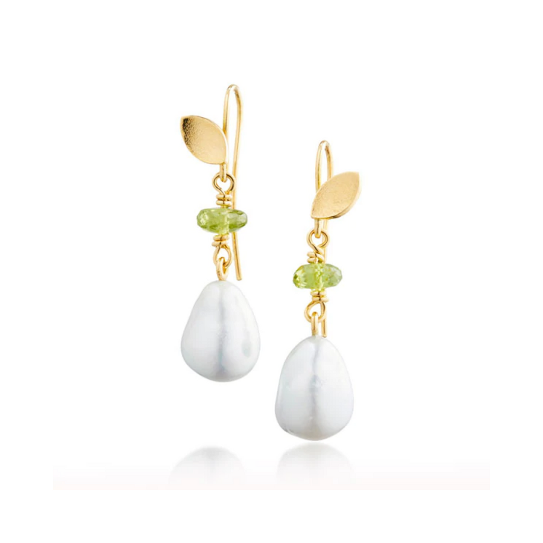 Skiftebøjler - Seeds og perler med peridot