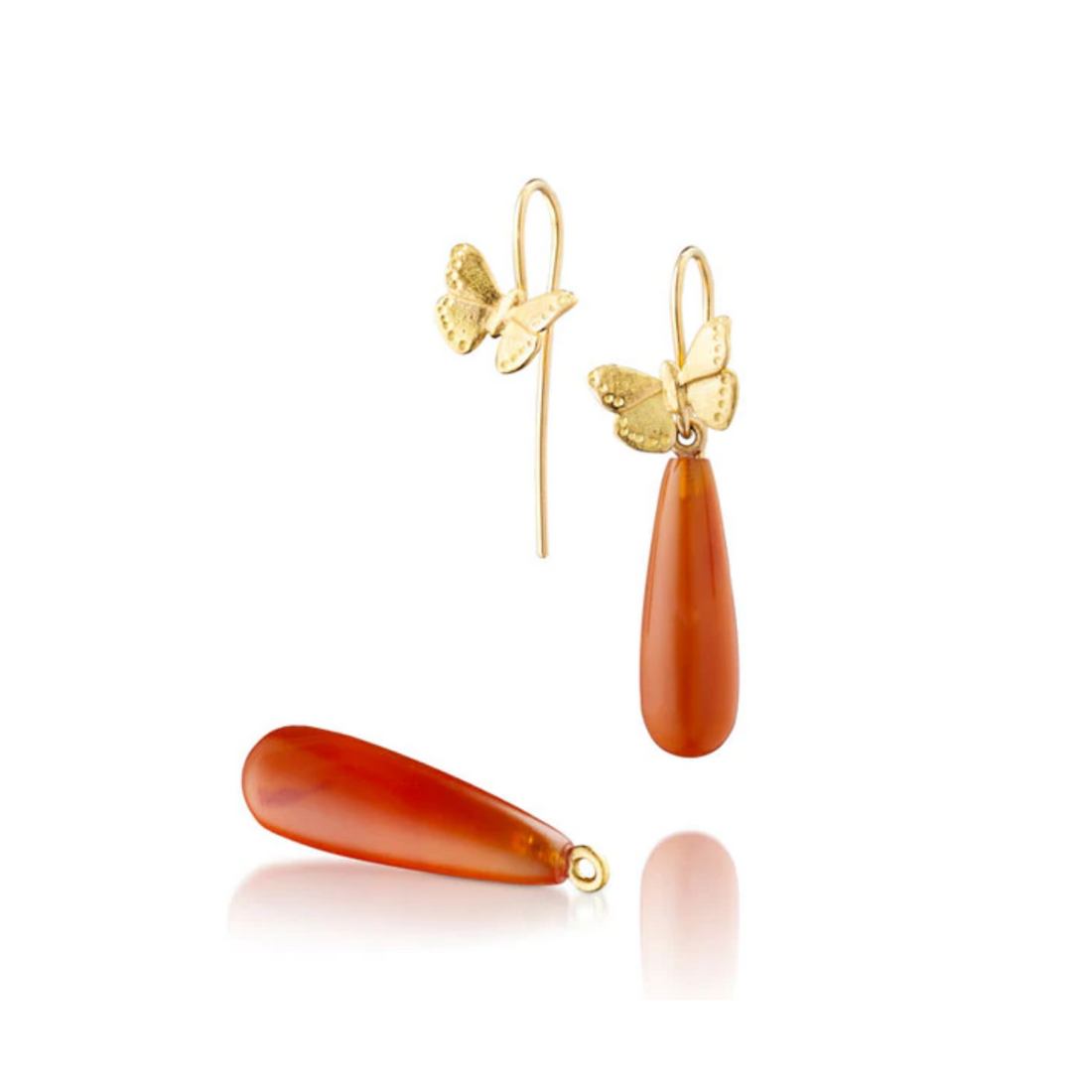 Skiftebøjler - Sweet og karneol dråber