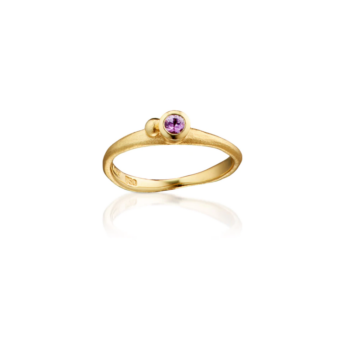 Ring - Organisk med safir
