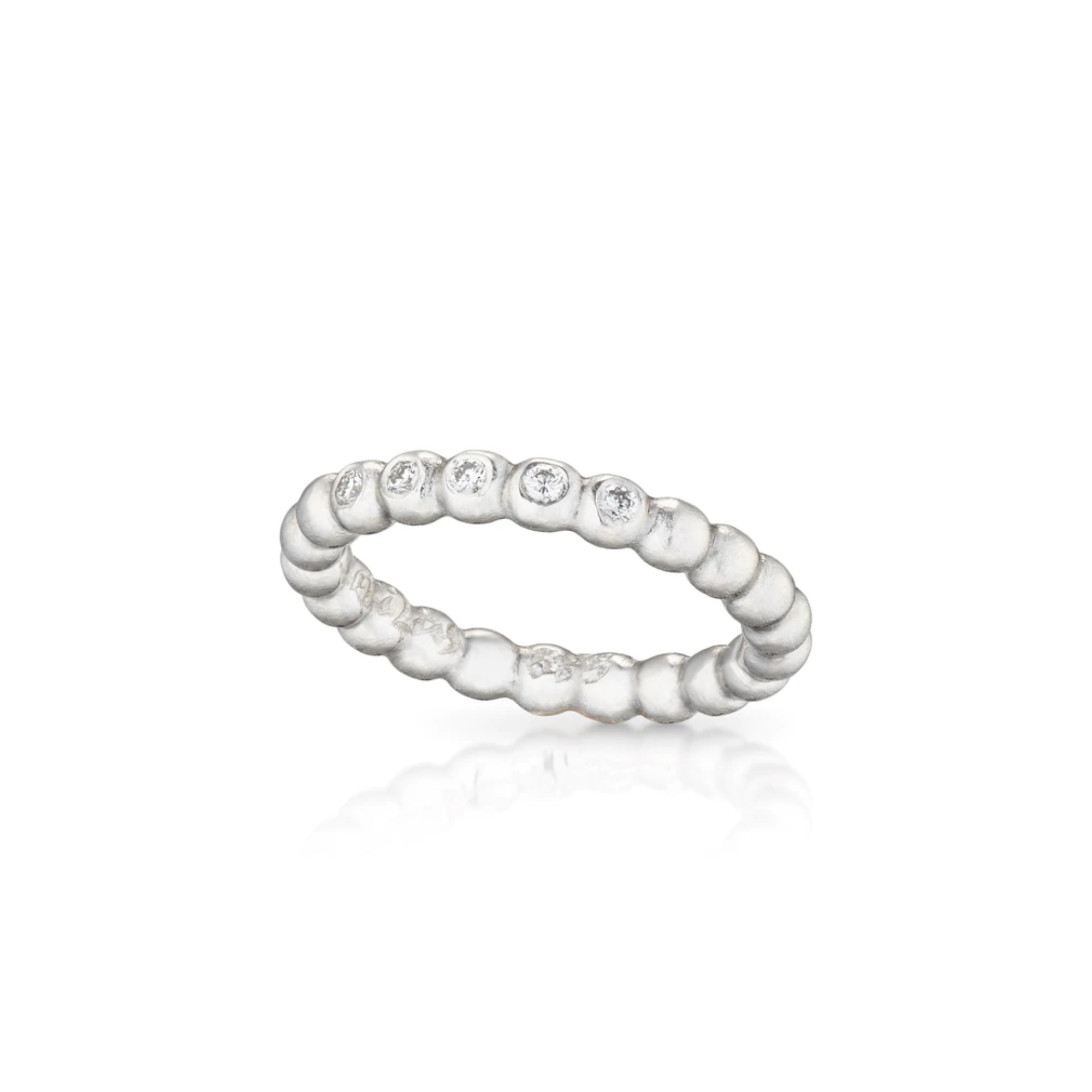 Ring - Kugletråd og brillanter