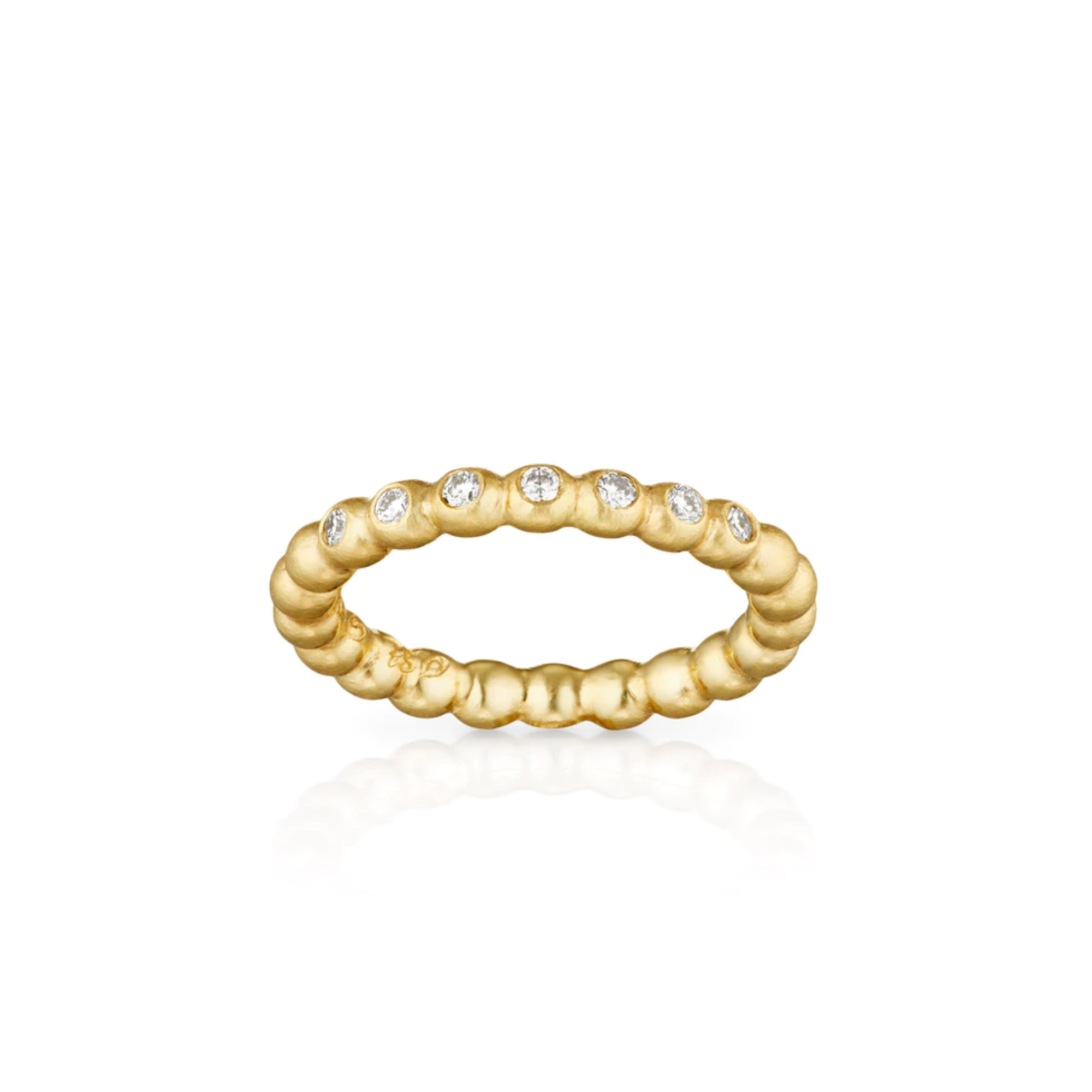 Ring - Kugletråd og brillanter