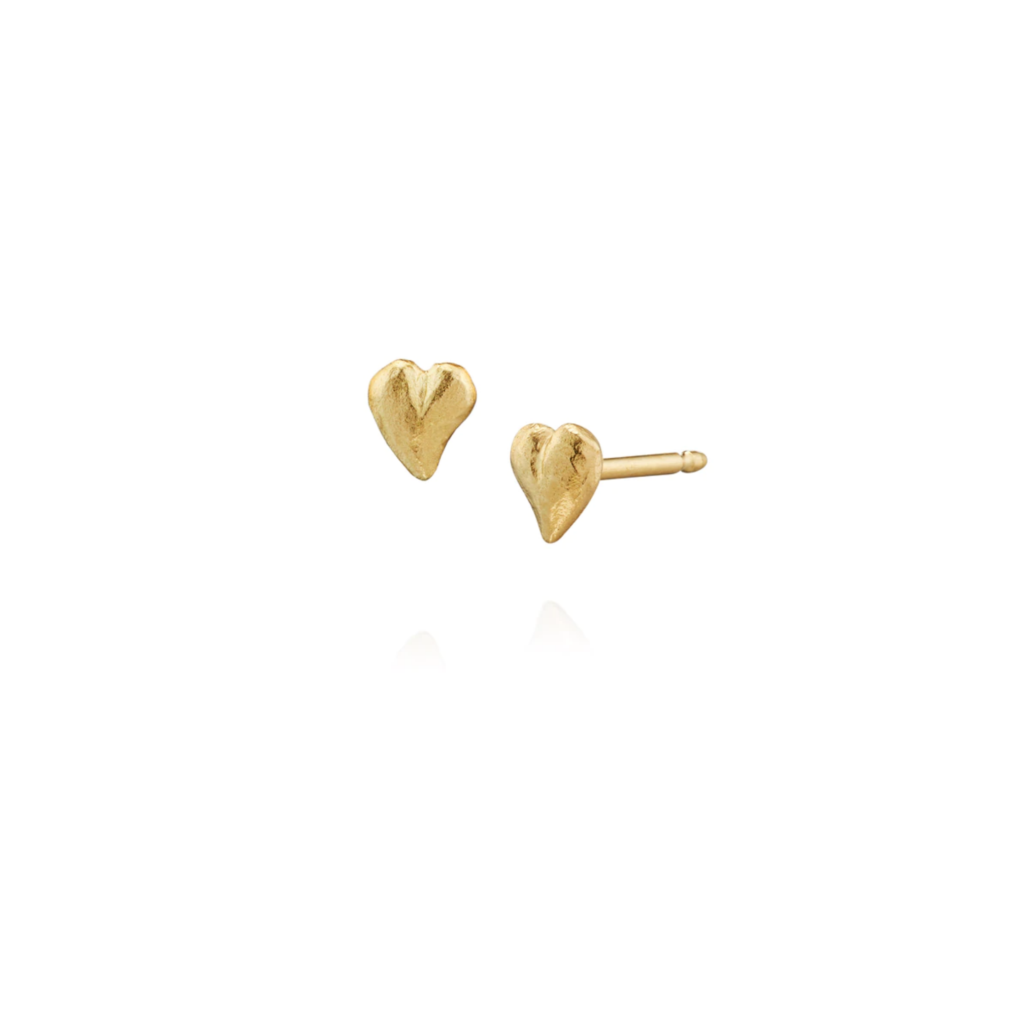 Ørestikker - My hjerte 18 kt guld