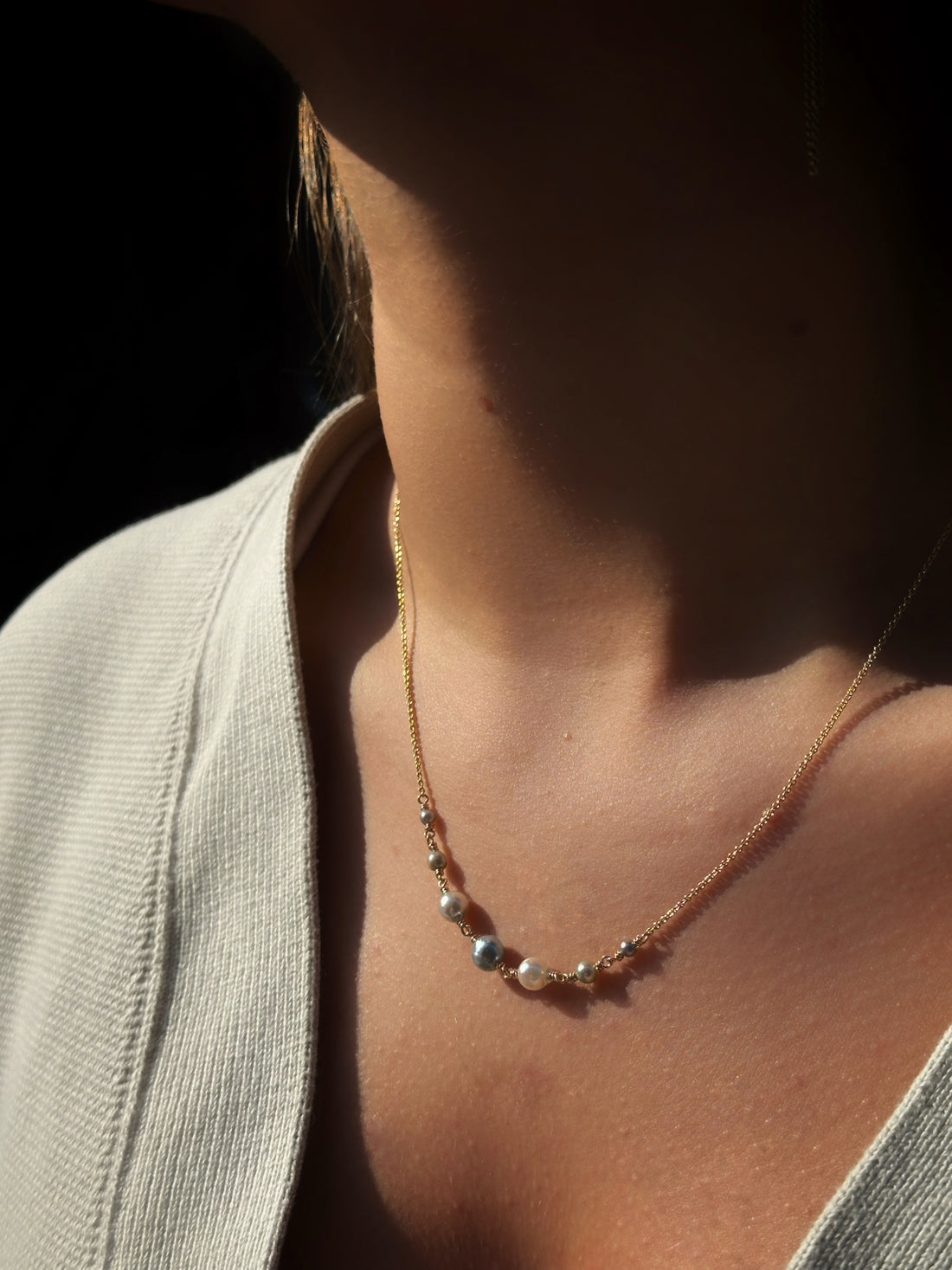 Kæde - Akoya perler