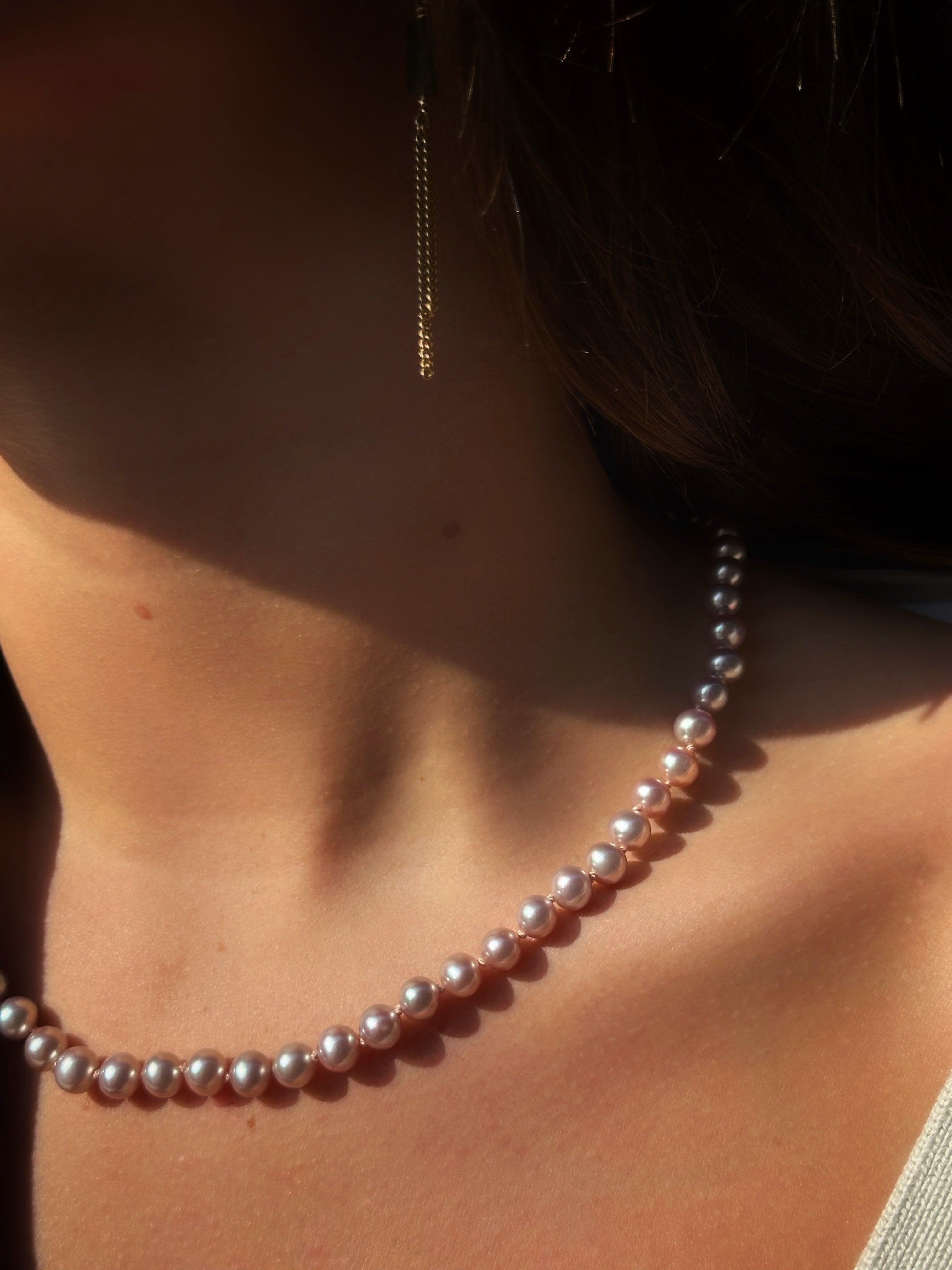 Perlekæde - Rosa