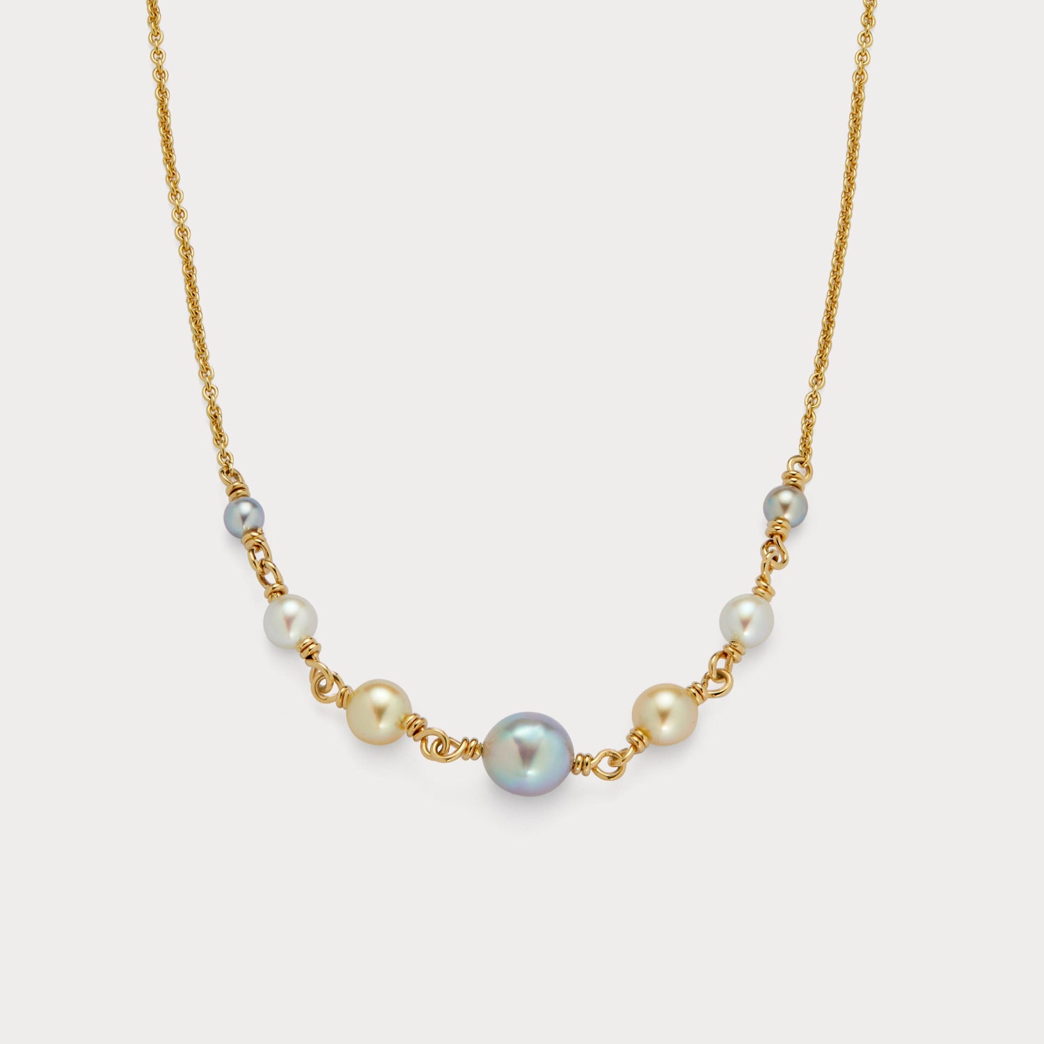 Kæde - Akoya perler