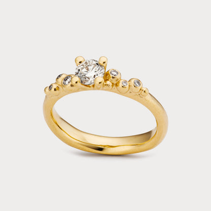 Ring - Diamant med bobler