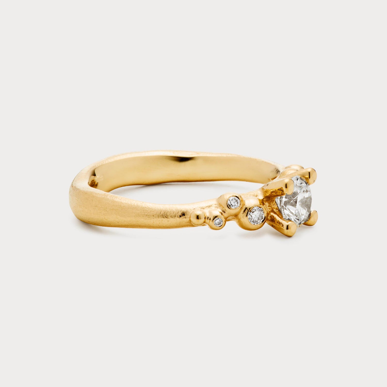 Ring - Diamant med bobler