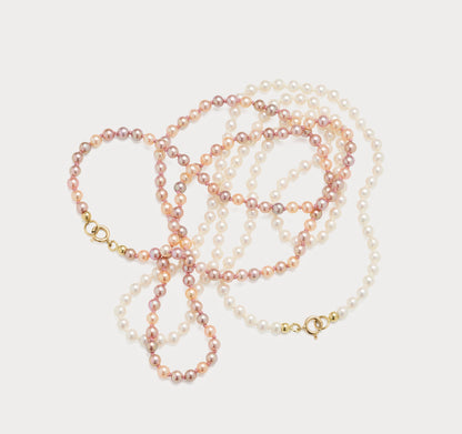 Perlekæde - Mini Rosa mix