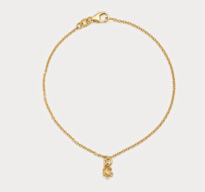 Armbånd - blomst 18kt guld