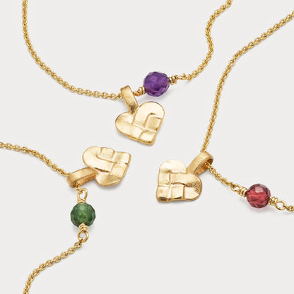 Vedhæng - Mini Julehjerte 18kt guld