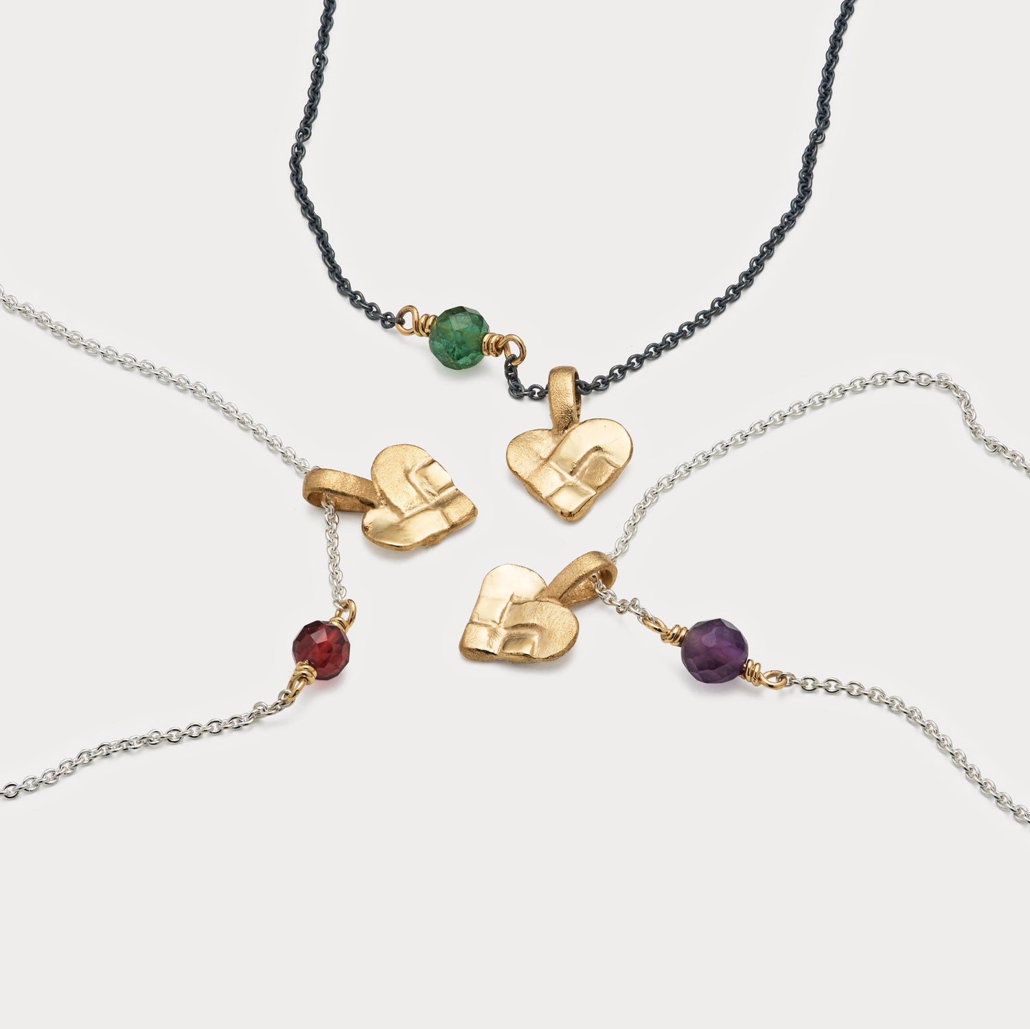 Vedhæng - Mini Julehjerte 18kt guld