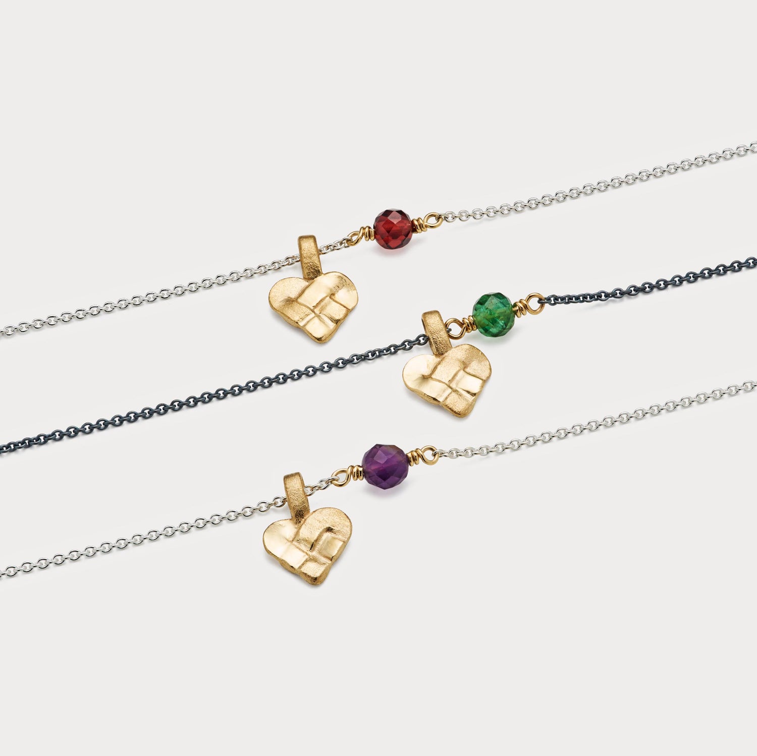 Vedhæng - Mini Julehjerte 18kt guld