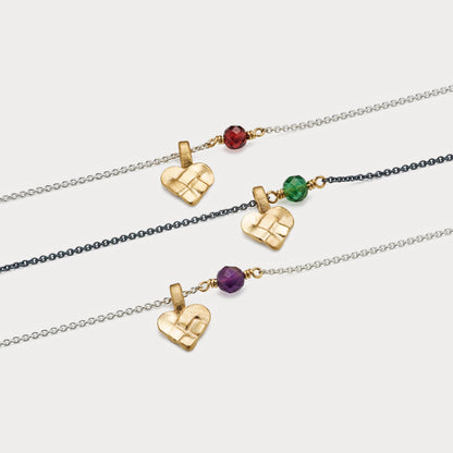 Vedhæng - Mini Julehjerte 18kt guld