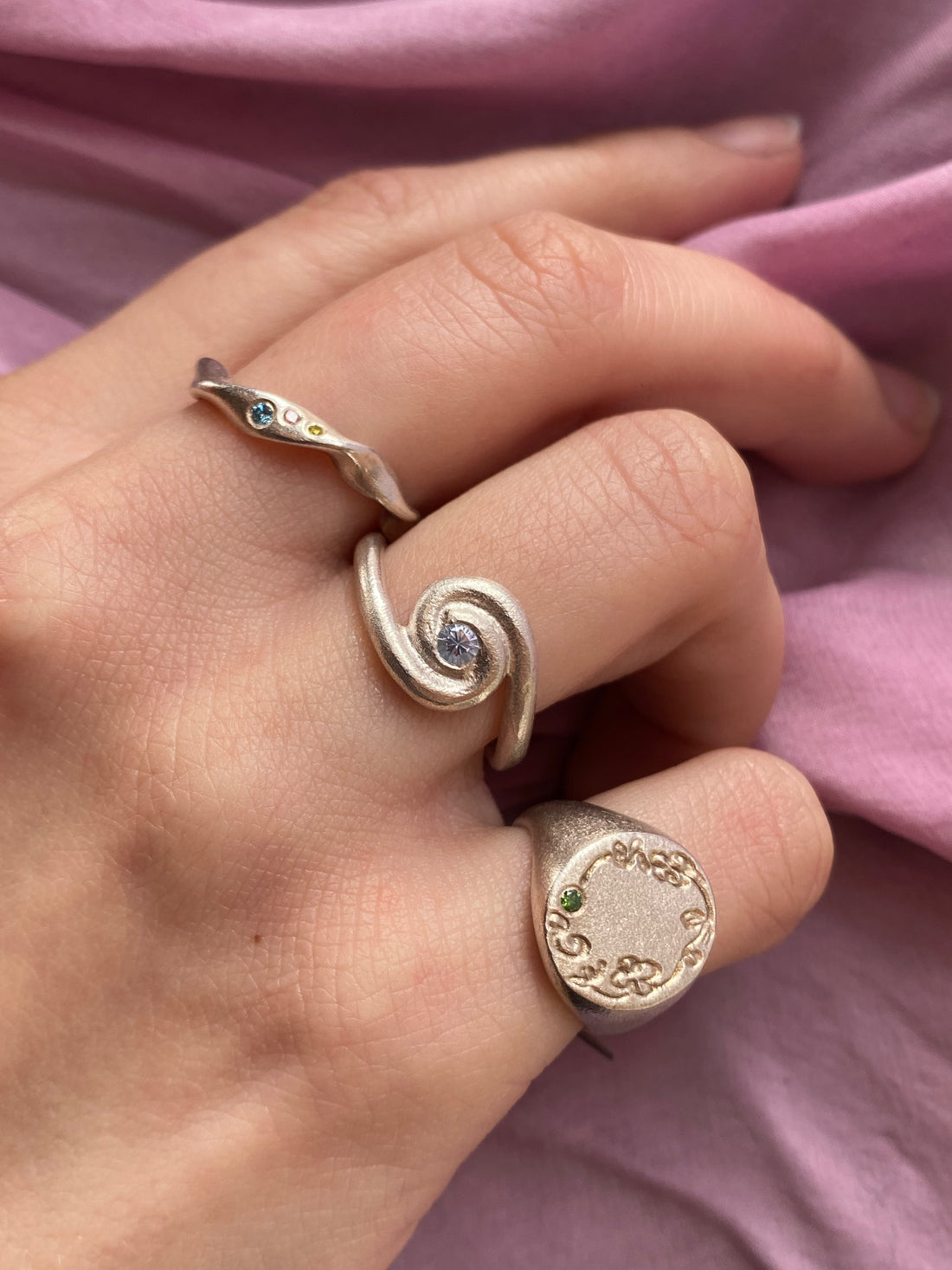 Ring - Najade med pastel farver