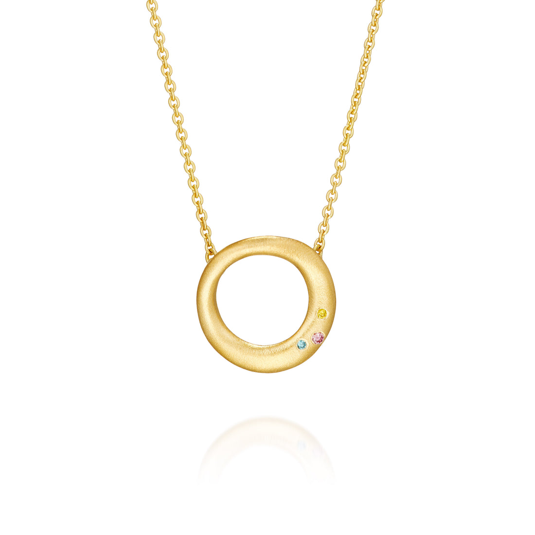 Kæde - Lille Luna med pastel farver