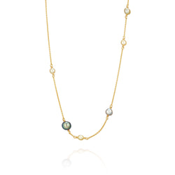 Kæde - Akoya og tahiti perler