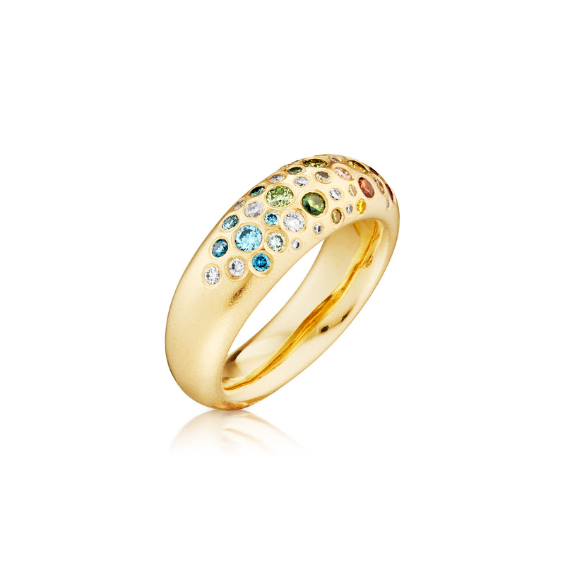 Ring - Havfrue i 18 kt guld