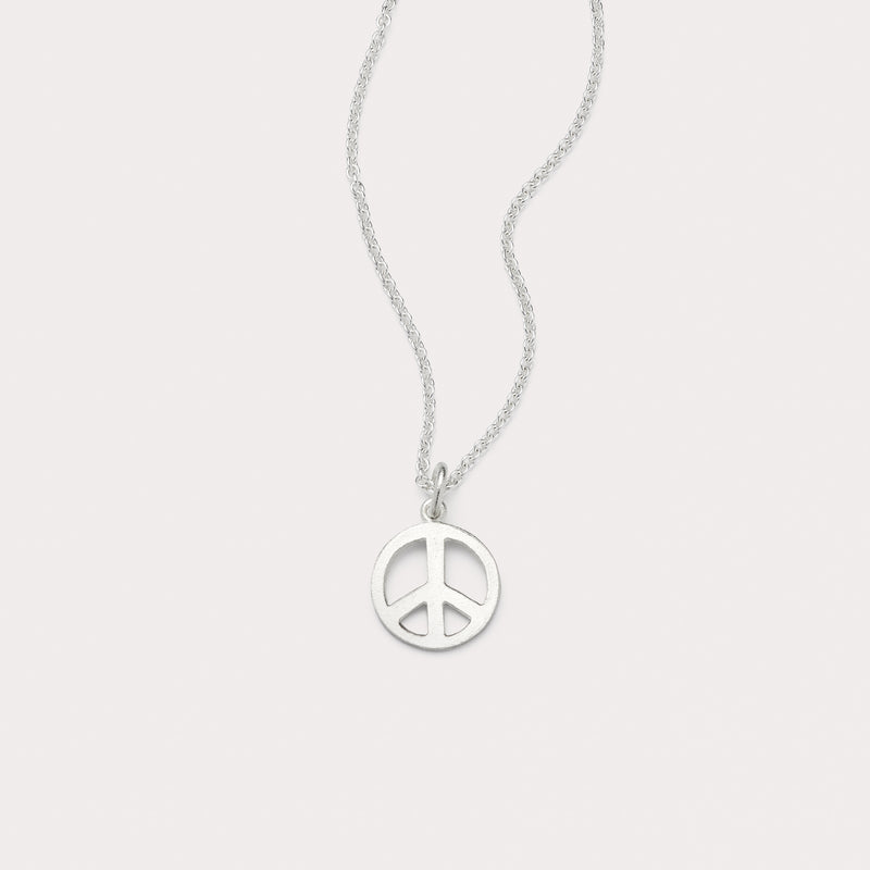 Vedhæng - Peace tegn sølv