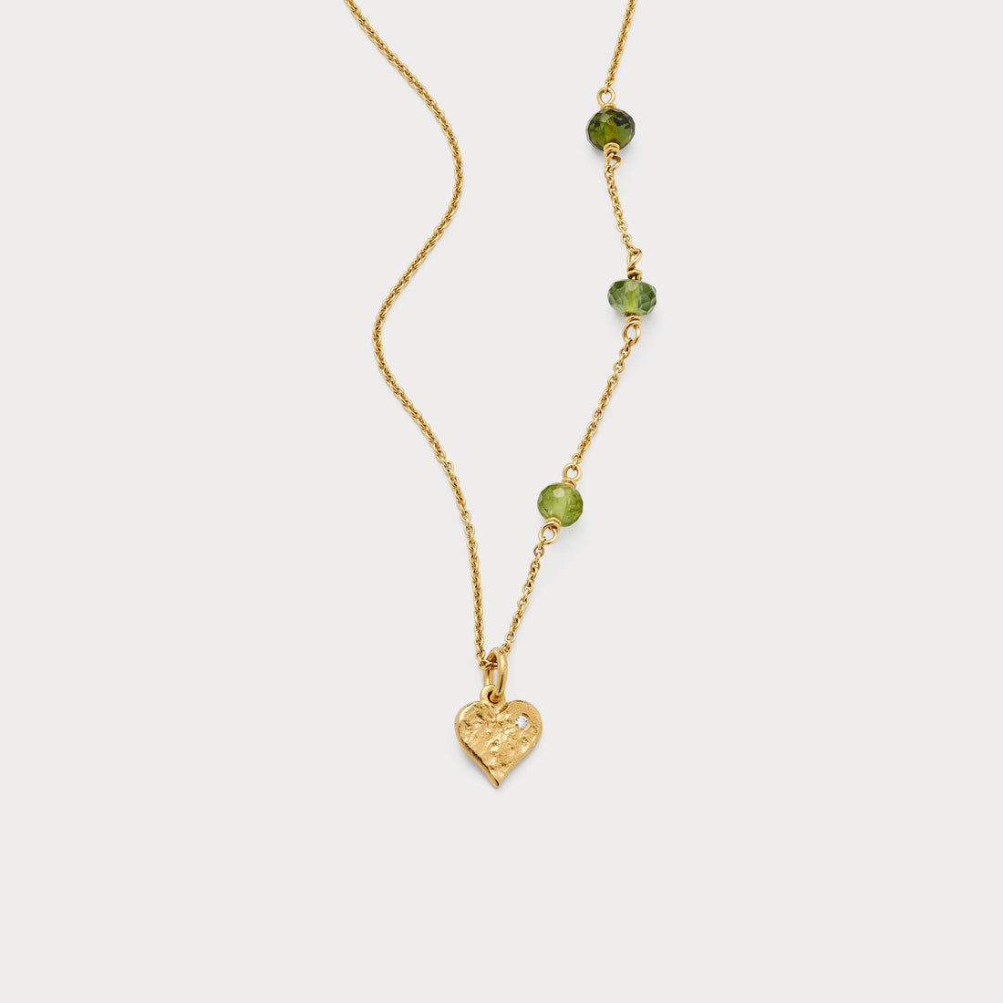 Vedhæng - Copenhagen hjerte 18 kt med brillant