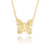 Halskæde med Mariposa Snirkel sommerfugl i guld