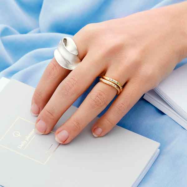 Solv-sirene ring fraMilasJewellery