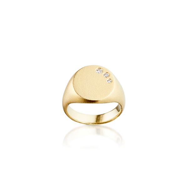Signetring - med diamanter