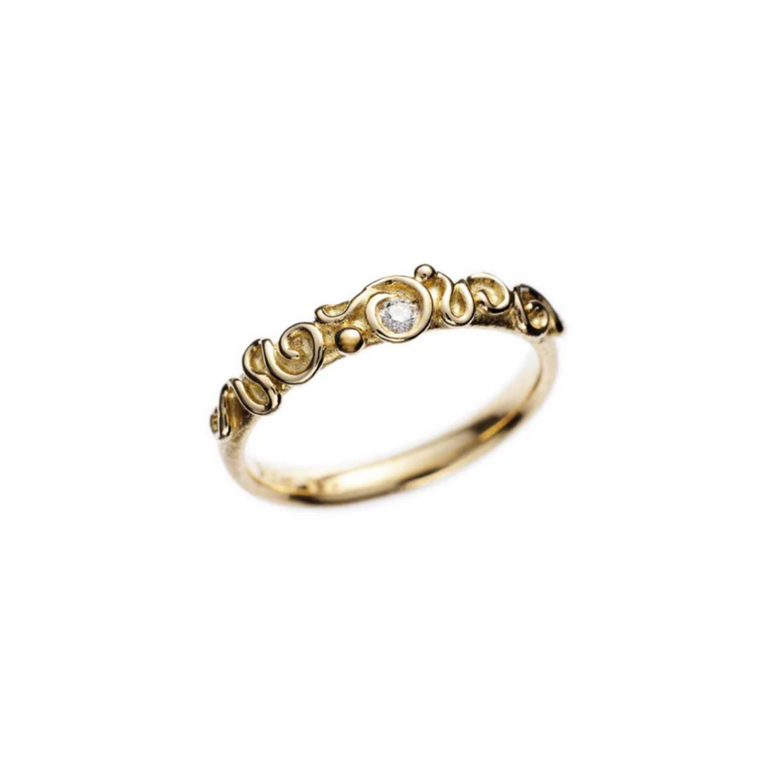 Snirkelring - med brillant